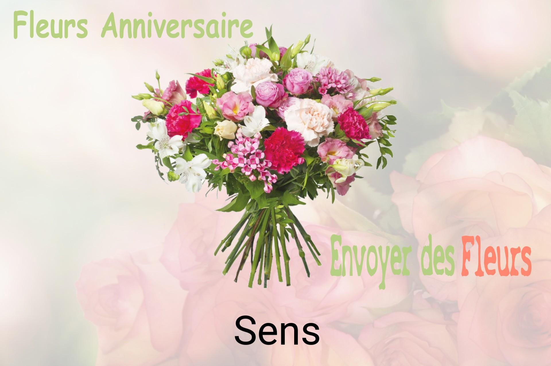 Bouquet de fleurs d’anniversaire livré à Sens